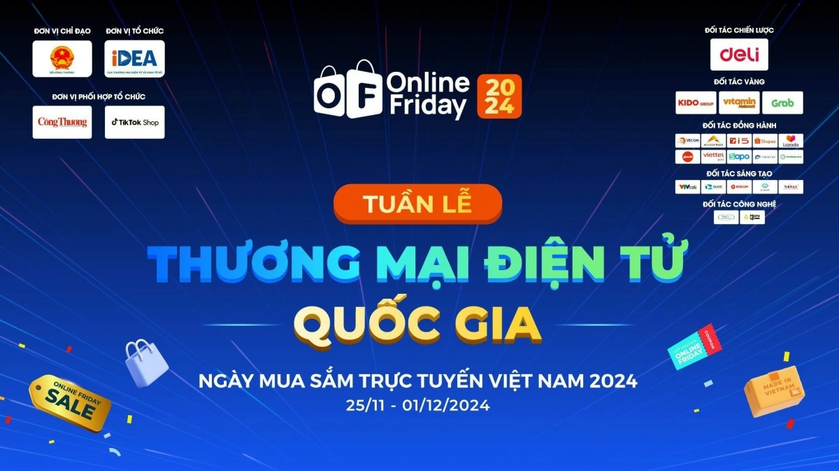 Bộ Công thương ban hành quy chế cho các đối tác tham gia Online Friday 2024