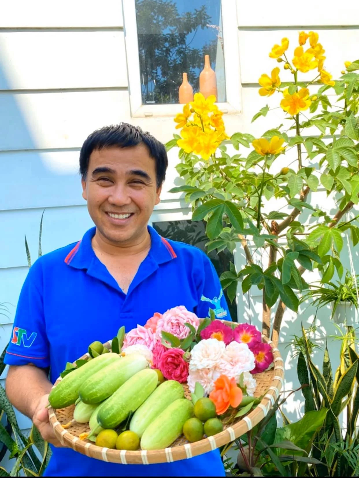 Khu vườn của nghệ sĩ Quyền Linh khiến nhiều người ngưỡng mộ về độ mát tay khi chăm cây của anh.