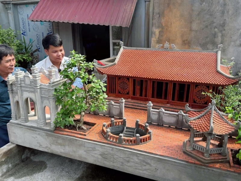 Chàng trai Nam Định mang ký ức làng quê Bắc Bộ đi muôn nơi qua mô hình nhà cổ