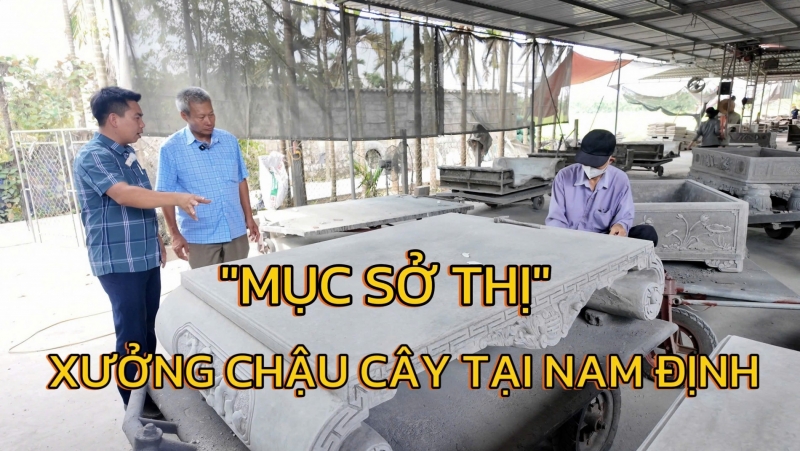 Mục sở thị xưởng "Đảo Chậu", gặp gỡ nghệ nhân trẻ làm chậu cảnh tại Nam Định