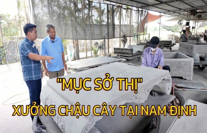 Mục sở thị xưởng "Đảo Chậu", gặp gỡ nghệ nhân trẻ làm chậu cảnh tại Nam Định