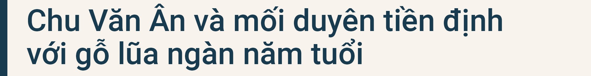 Gỗ lũa ngàn năm - Hành trình tái sinh văn hoá qua bàn tay nghệ nhân Việt