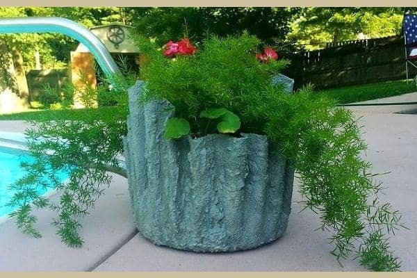 Cách làm bồn chậu cảnh bằng xỉ lò, vôi và xi măng đơn giản tại nhà