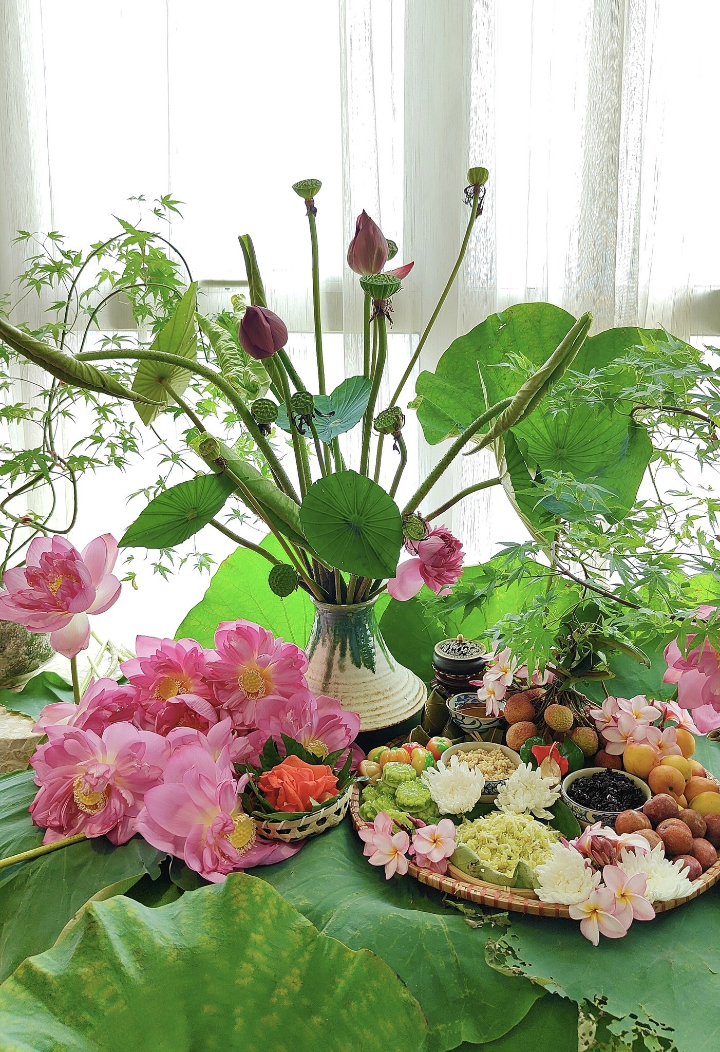 Chiêm ngưỡng mâm cúng Tết Đoan Ngọ 5/5 Âm lịch: Đẹp chuẩn truyền thống, trọn vẹn ý nghĩa
