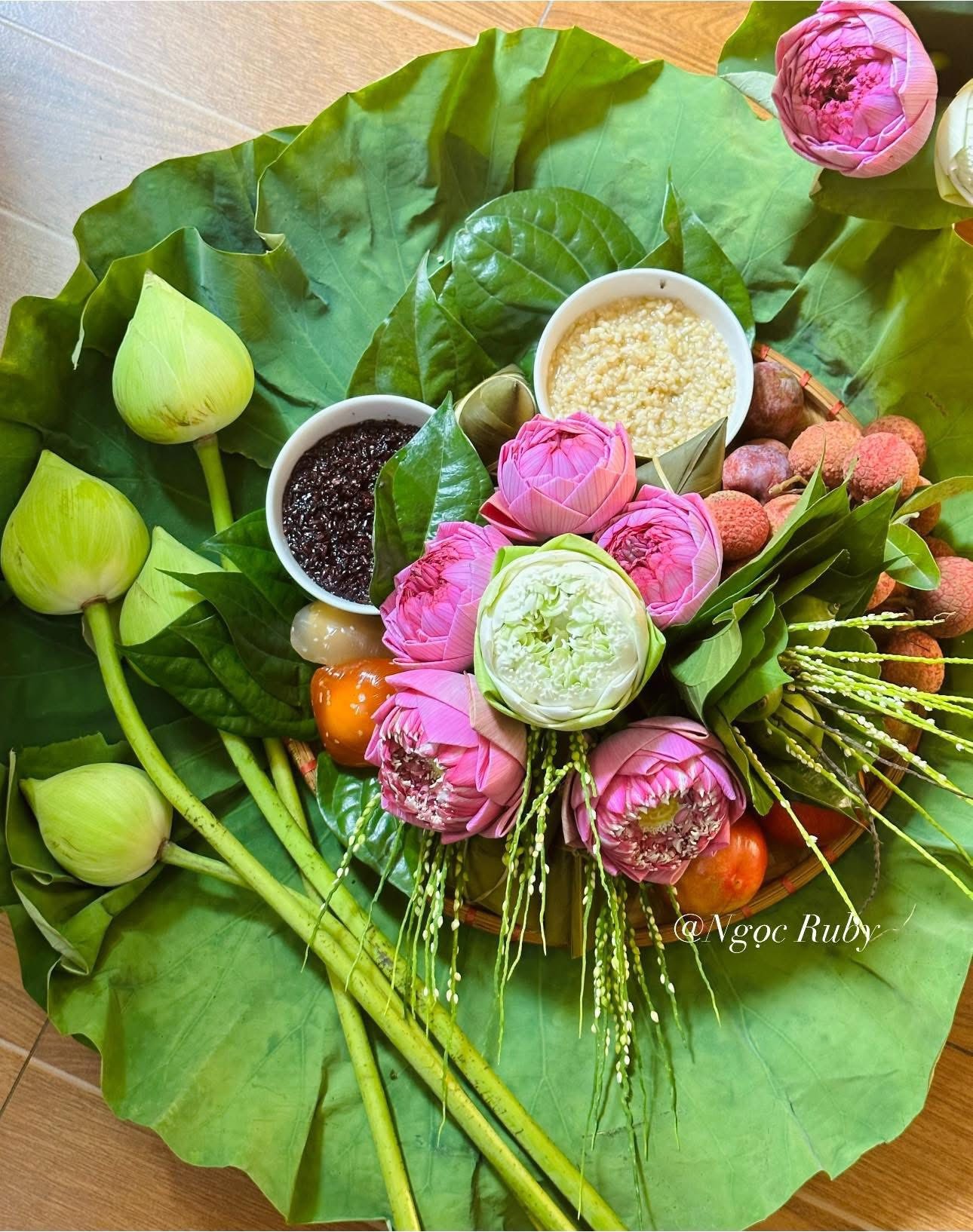 Chiêm ngưỡng mâm cúng Tết Đoan Ngọ 5/5 Âm lịch: Đẹp chuẩn truyền thống, trọn vẹn ý nghĩa