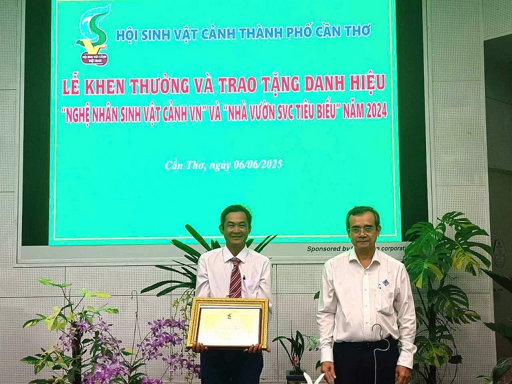 Cần Thơ: Tôn vinh nghệ nhân và nhà vườn sinh vật cảnh tiêu biểu năm 2024