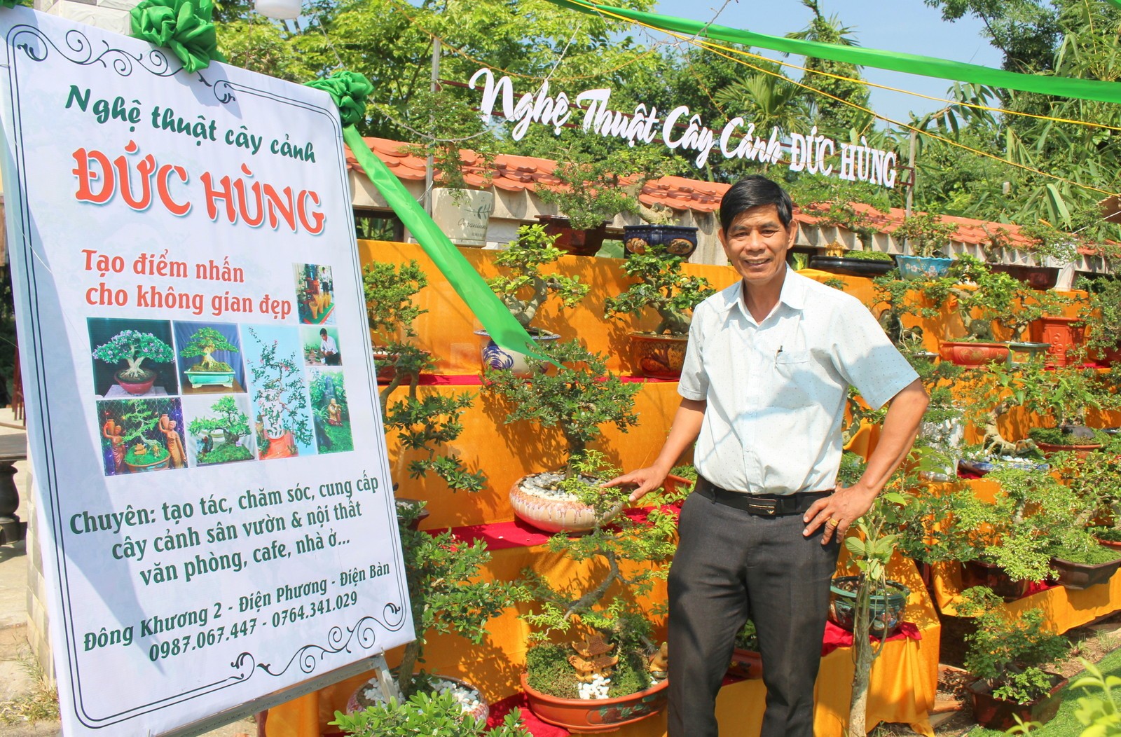 Nghệ nhân cao tuổi Lê Đức Hùng – Người thổi  hồn vào cây cảnh xứ Quảng
