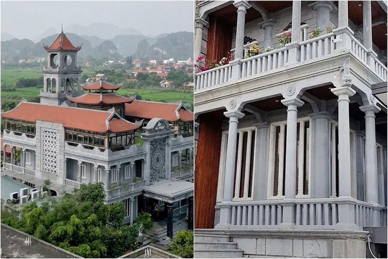 Ngỡ bê tông, hóa ra đá nguyên khối: Lâu đài đá 3.000m² chồng xây suốt 14 năm tặng vợ