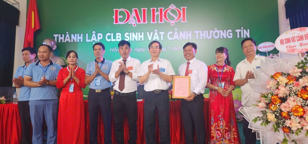 Đại hội thành lập Câu lạc bộ Sinh vật cảnh Thường Tín: Hội nhập và phát triển trong tình hình mới