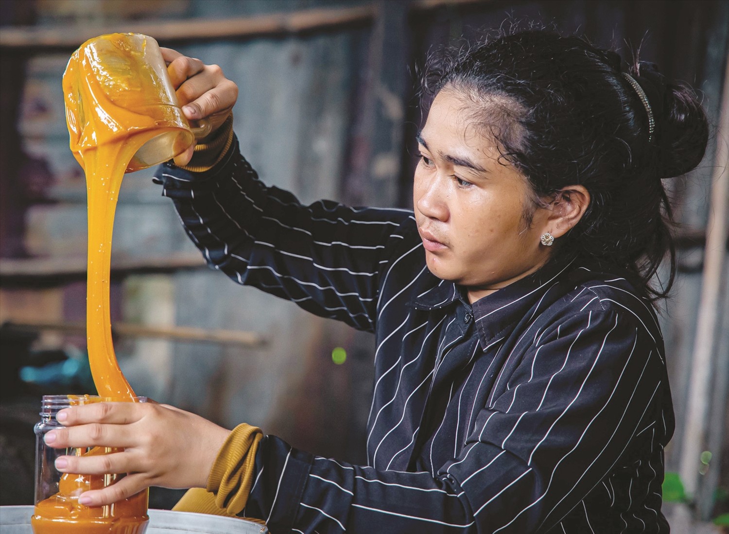 Giữ lửa nghề nấu đường thốt nốt, đặc sản từ vùng Bảy Núi
