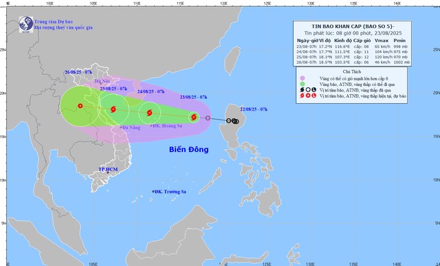 Khẩn cấp ứng phó bão số 5 (Kajiki): Bộ NN-MT chỉ đạo siết an toàn hồ chứa, di dời dân