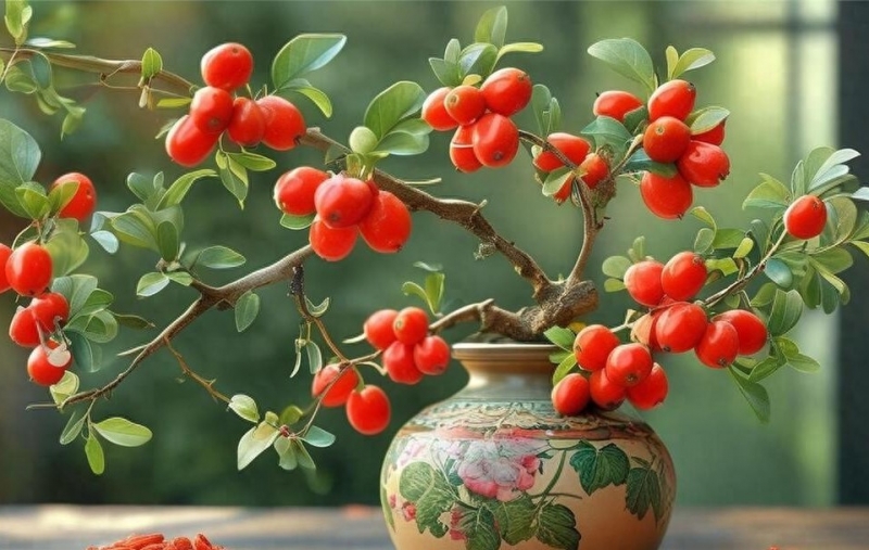 Cây có lá là "vua bổ gan", quả như "kim cương đỏ", trồng trong nhà vừa khỏe người vừa hút lộc