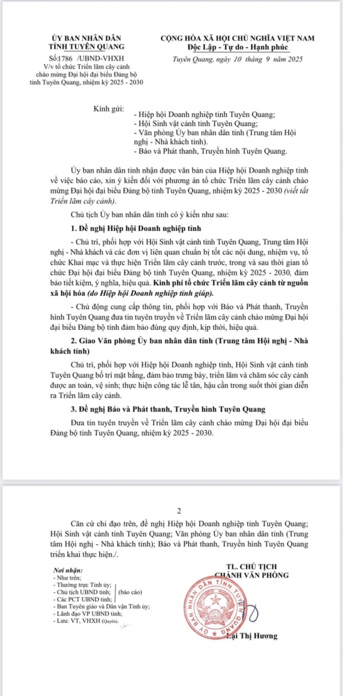 Tuyên Quang tổ chức Triển lãm cây cảnh chào mừng Đại hội đại biểu Đảng bộ tỉnh, nhiệm kỳ 2025 – 2030