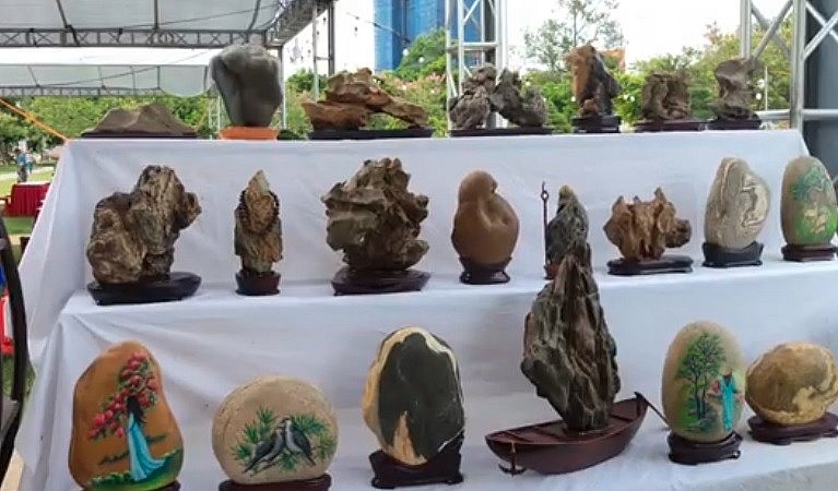 Những tác phẩm đá cảnh suiseki độc đáo tại Triển lãm SVC Quy Nhơn 2025