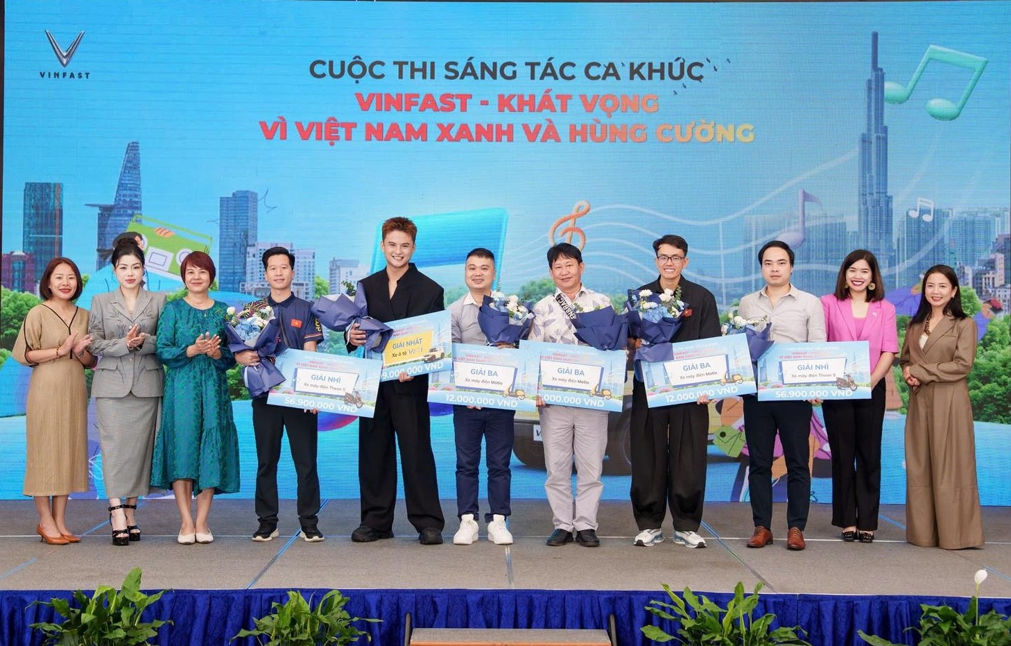 VinFast trao giải cuộc thi sáng tác ca khúc “VinFast – Khát vọng vì Việt Nam Xanh và Hùng cường”