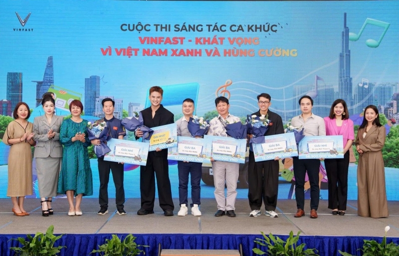 VinFast trao giải cuộc thi sáng tác ca khúc “VinFast – Khát vọng vì Việt Nam xanh và hùng cường”