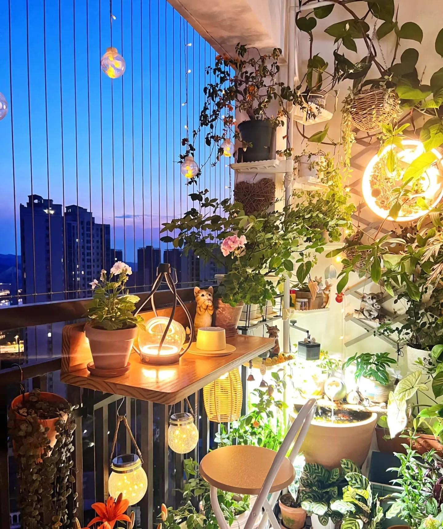 Biến ban công 4m² thành khu vườn mini như resort: Bí quyết sắp xếp và chọn cây thông minh