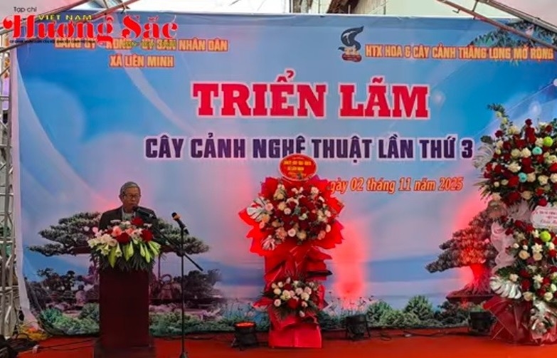Khai mạc triển lãm cây cảnh nghệ thuật tại HTX Hoa cây cảnh Thăng Long