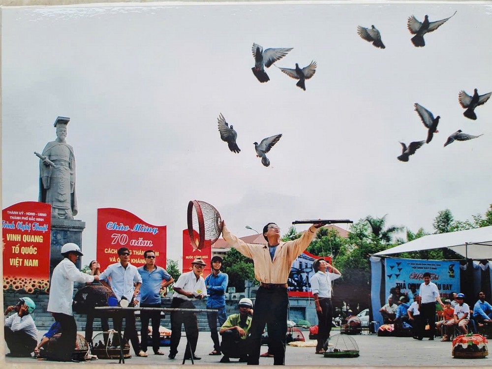 Hội thi thả chim bồ câu là một trong những hoạt động gây được ấn tượng mạnh mẽ của hội viên Hội SVC tỉnh Bắc Ninh