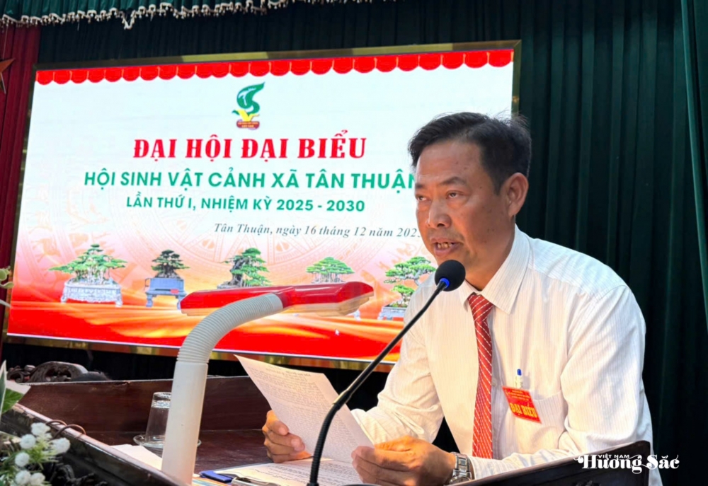 Hội Sinh vật cảnh xã Tân Thuận tổ chức Đại hội đại biểu lần thứ I, nhiệm kỳ 2025 - 2030 Hội Sinh vật cảnh xã Tân Thuận tổ chức Đại hội đại biểu lần thứ I, nhiệm kỳ 2025 - 2030