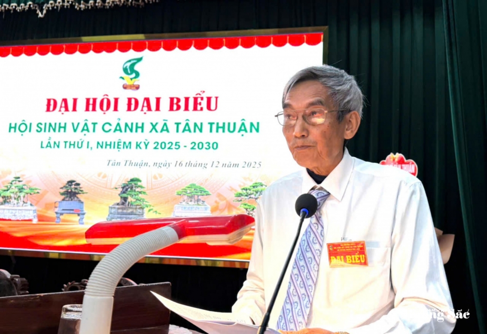 Hội Sinh vật cảnh xã Tân Thuận tổ chức Đại hội đại biểu lần thứ I, nhiệm kỳ 2025 - 2030 Hội Sinh vật cảnh xã Tân Thuận tổ chức Đại hội đại biểu lần thứ I, nhiệm kỳ 2025 - 2030
