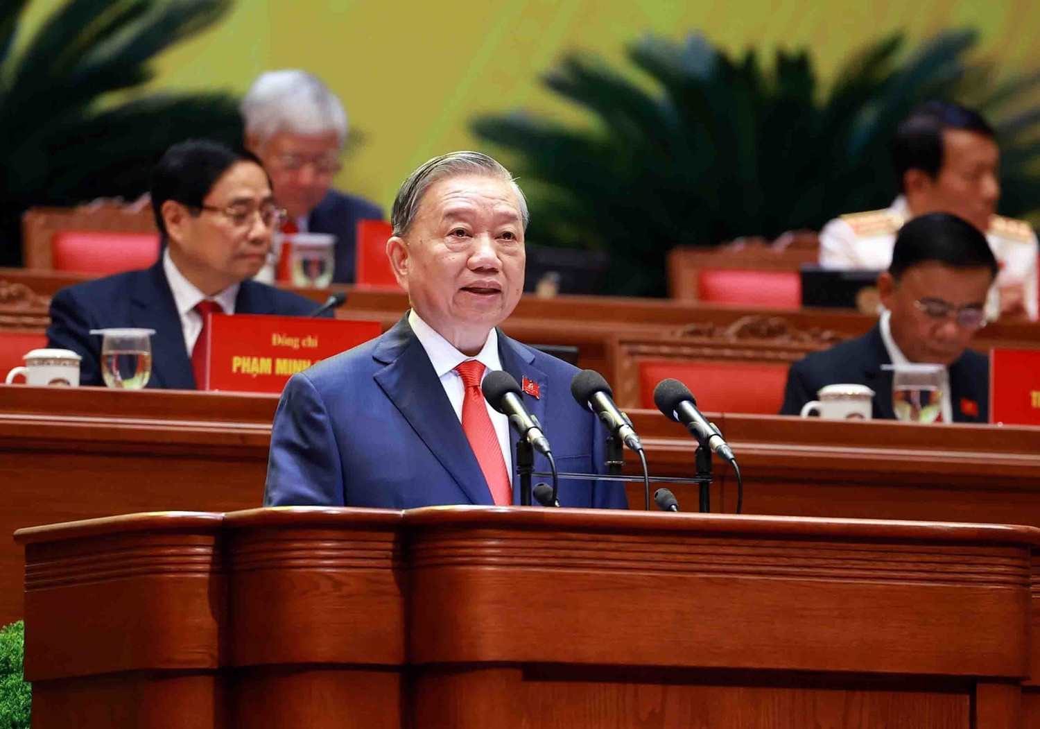 Khai mạc Đại hội XIV: Tổng Bí thư Tô Lâm trình bày Báo cáo về các văn kiện trình Đại hội XIV Đảng Cộng sản Việt Nam- Ảnh 1. Khai mạc Đại hội XIV: Tổng Bí thư Tô Lâm trình bày Báo cáo về các văn kiện trình Đại hội XIV Đảng Cộng sản Việt Nam- Ảnh 1.