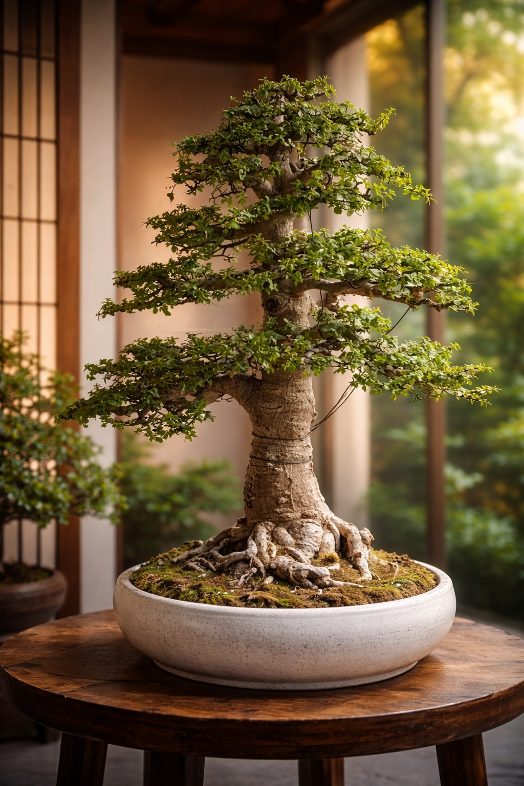 Bonsai “lá ngọc cành vàng”: Cây phong thủy mang may mắn và sung túc quanh năm