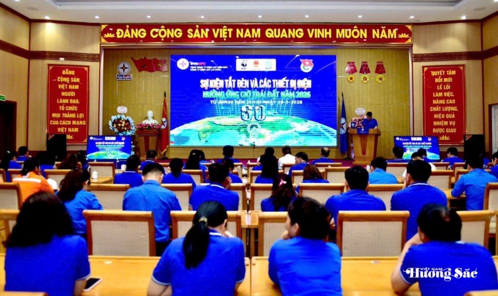 PC Lai Châu: Lan tỏa tinh thần Giờ Trái đất 2026 với chủ đề “Sáng tạo xanh - Tương lai xanh” PC Lai Châu: Lan tỏa tinh thần Giờ Trái đất 2026 với chủ đề “Sáng tạo xanh - Tương lai xanh”