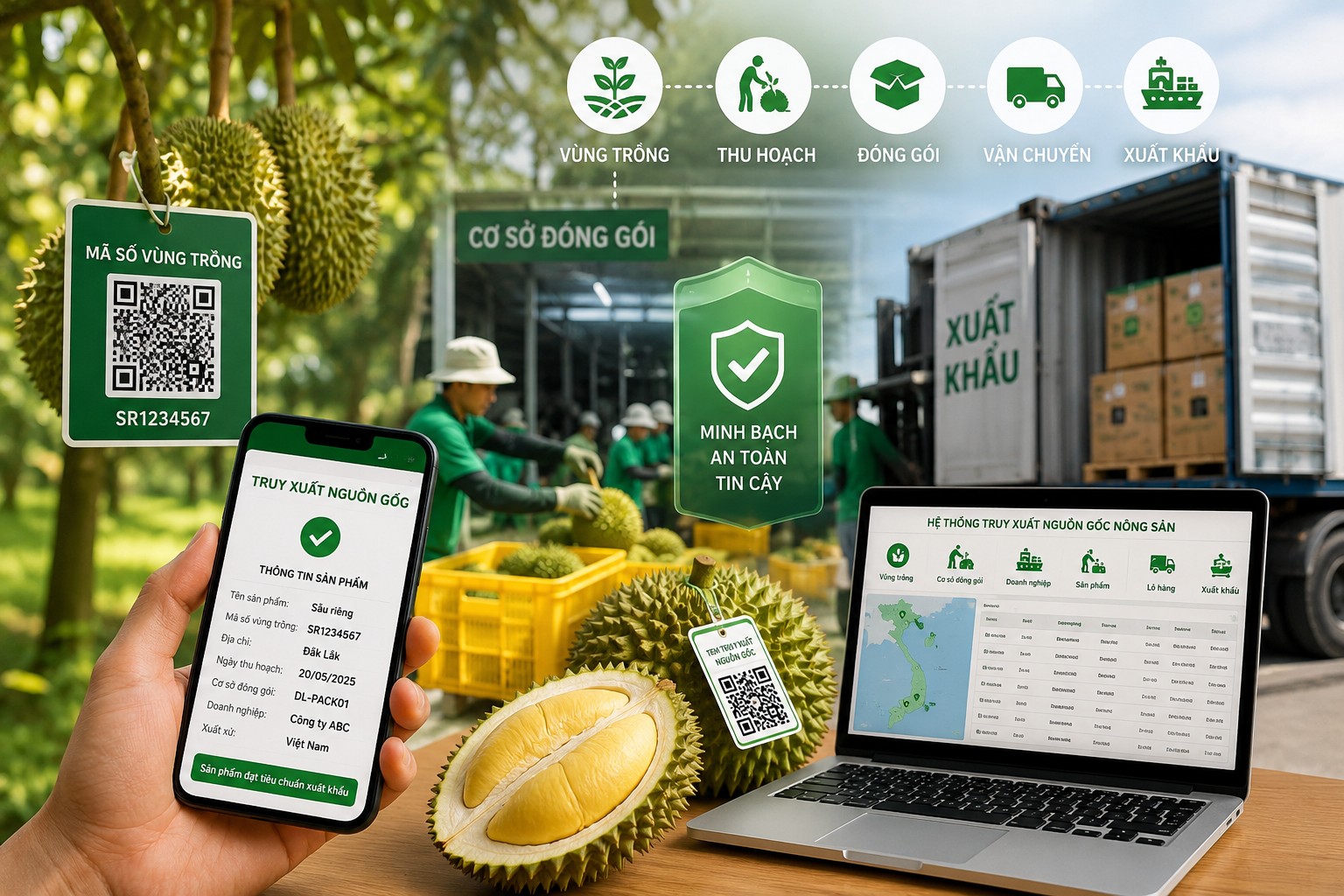 Bộ Nông nghiệp và Môi trường đẩy mạnh kết nối dữ liệu truy xuất nguồn gốc