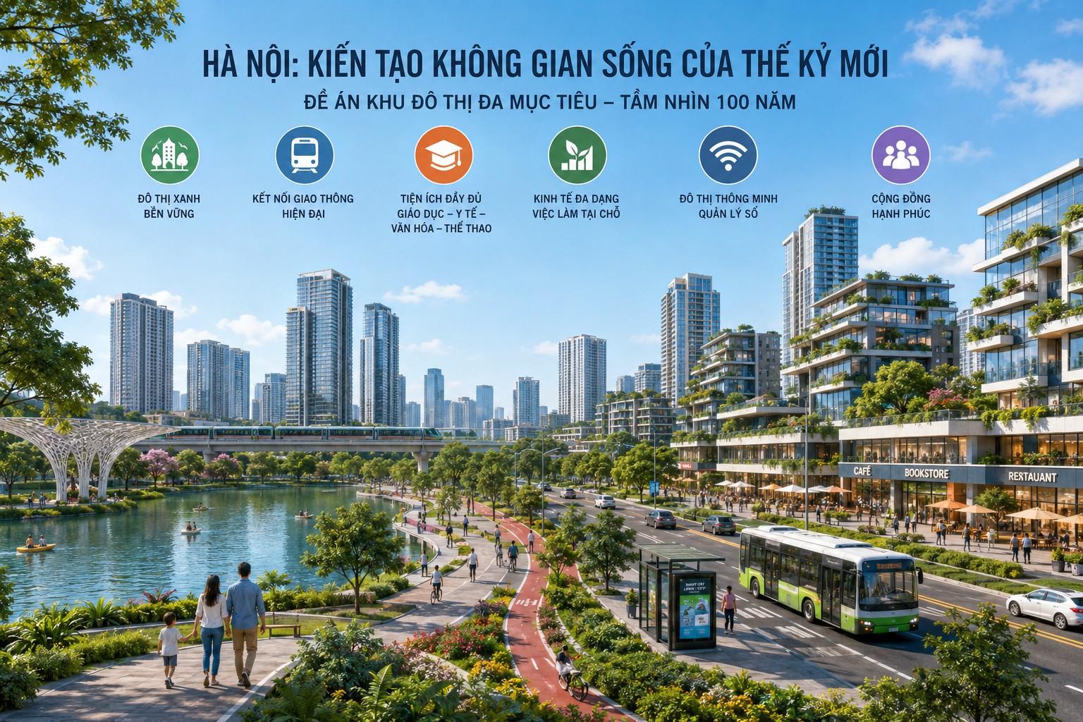 Hà Nội phê duyệt Đề án Khu đô thị đa mục tiêu: Kiến tạo không gian sống của thế kỷ mới Hà Nội phê duyệt Đề án Khu đô thị đa mục tiêu: Kiến tạo không gian sống của thế kỷ mới