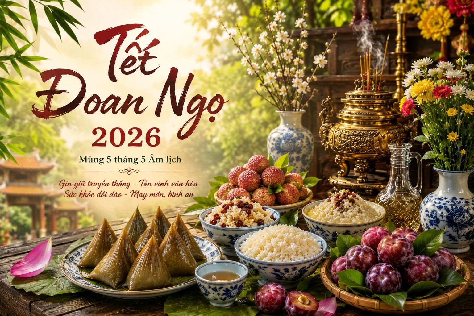 Khi năm Ngọ, tháng Ngọ, ngày Ngọ cùng hội tụ: Điều đặc biệt của Tết Đoan Ngọ 2026