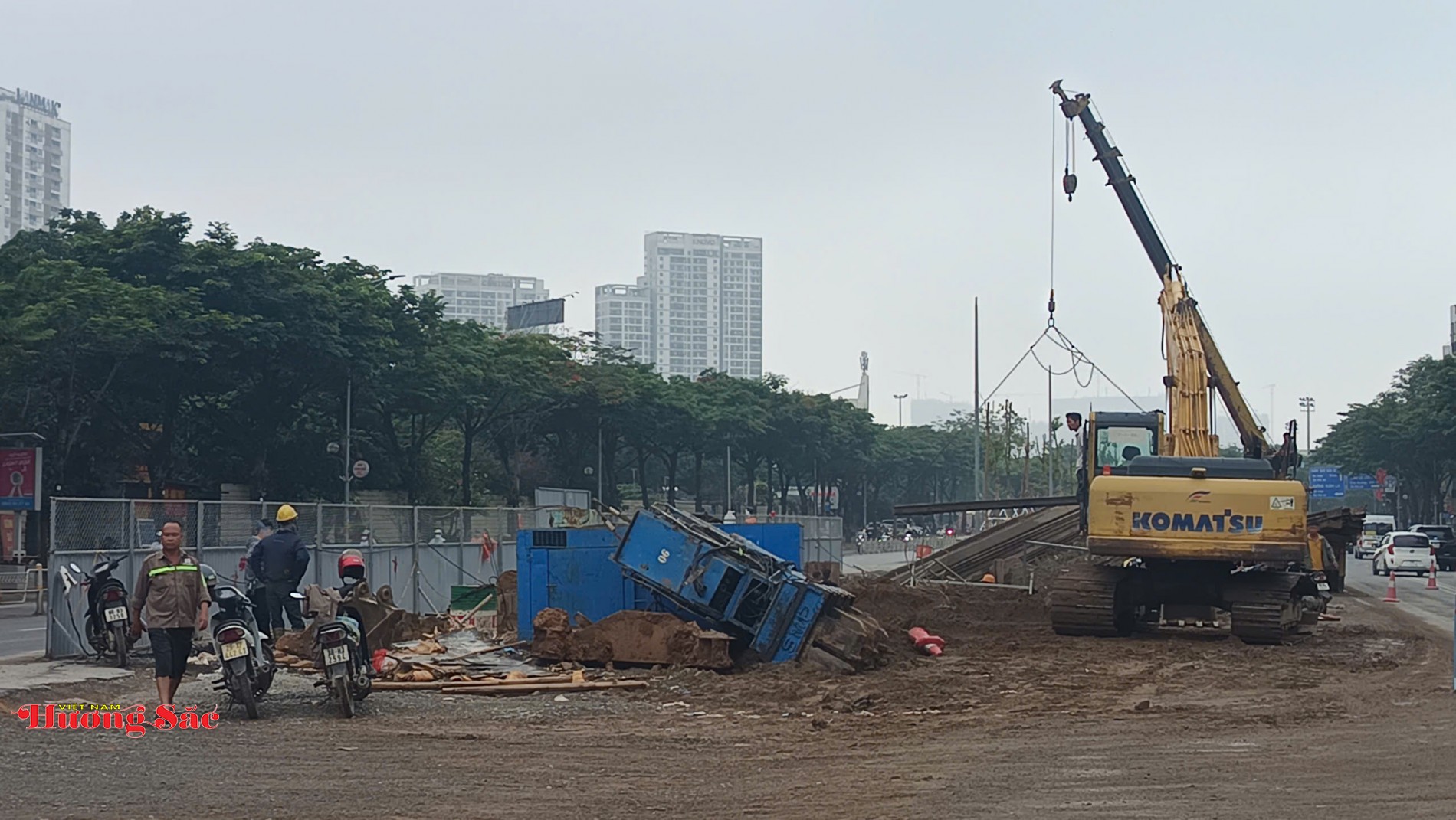 Nhiều hạng mục trên đường Võ Chí Công hoàn thành, giảm áp lực giao thông