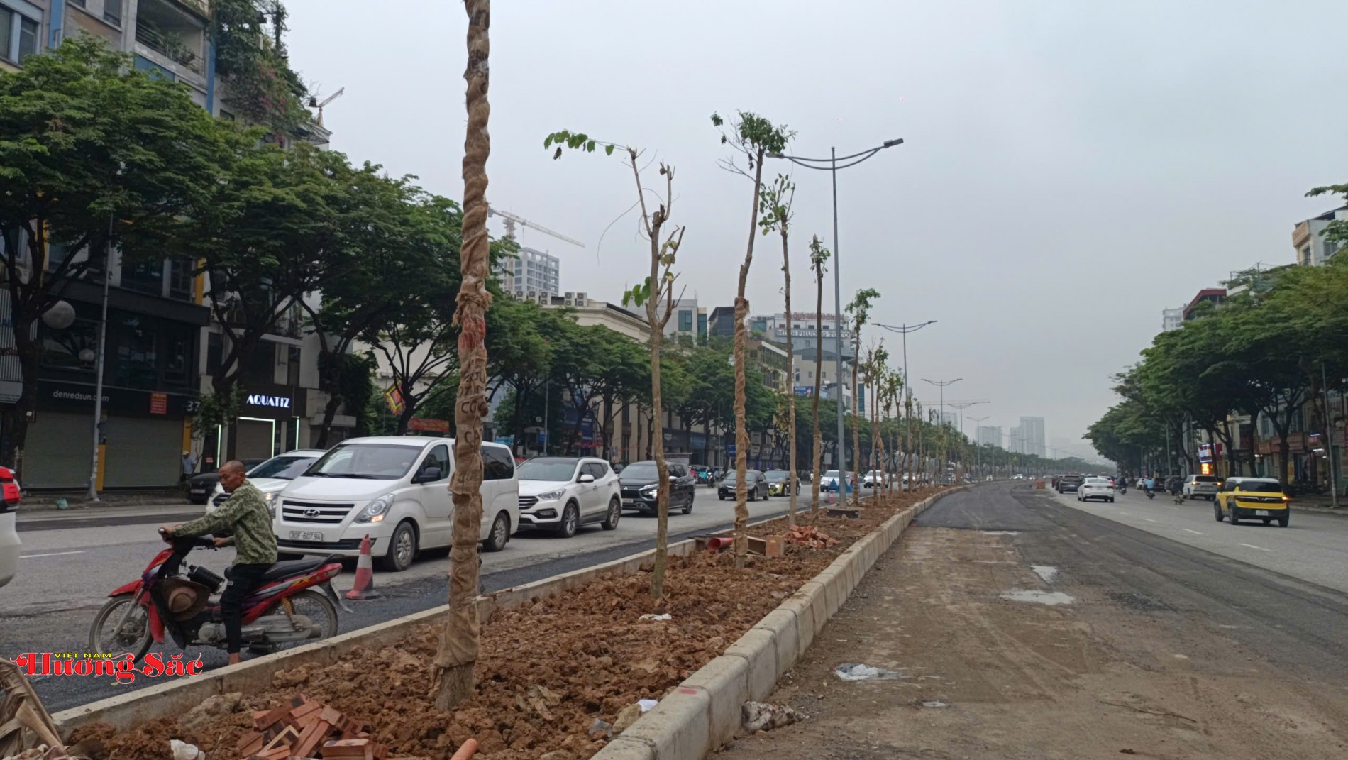 Nhiều hạng mục trên đường Võ Chí Công hoàn thành, giảm áp lực giao thông