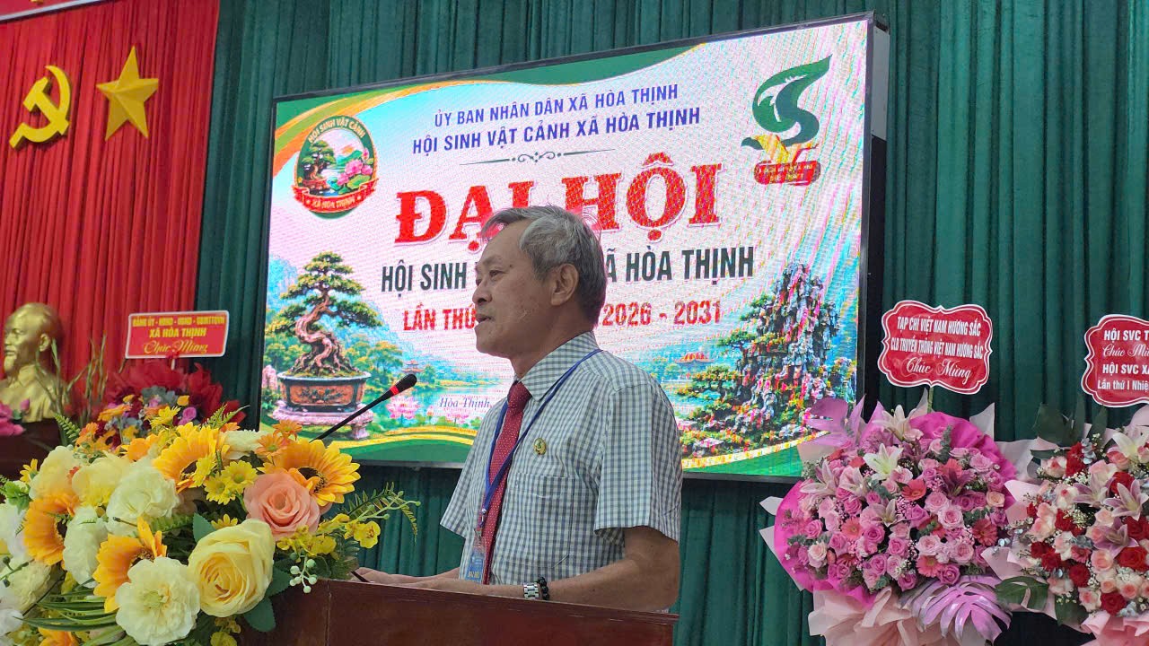 Đại hội Hội Sinh vật cảnh xã Hòa Thịnh, tỉnh Đắk Lắk - Dấu mốc mở ra hành trình mới vì một miền quê xanh đẹp Đại hội Hội Sinh vật cảnh xã Hòa Thịnh, tỉnh Đắk Lắk - Dấu mốc mở ra hành trình mới vì một miền quê xanh đẹp