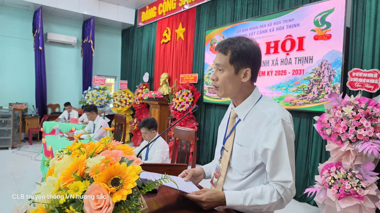 Đại hội Hội Sinh vật cảnh xã Hòa Thịnh, tỉnh Đắk Lắk - Dấu mốc mở ra hành trình mới vì một miền quê xanh đẹp Đại hội Hội Sinh vật cảnh xã Hòa Thịnh, tỉnh Đắk Lắk - Dấu mốc mở ra hành trình mới vì một miền quê xanh đẹp