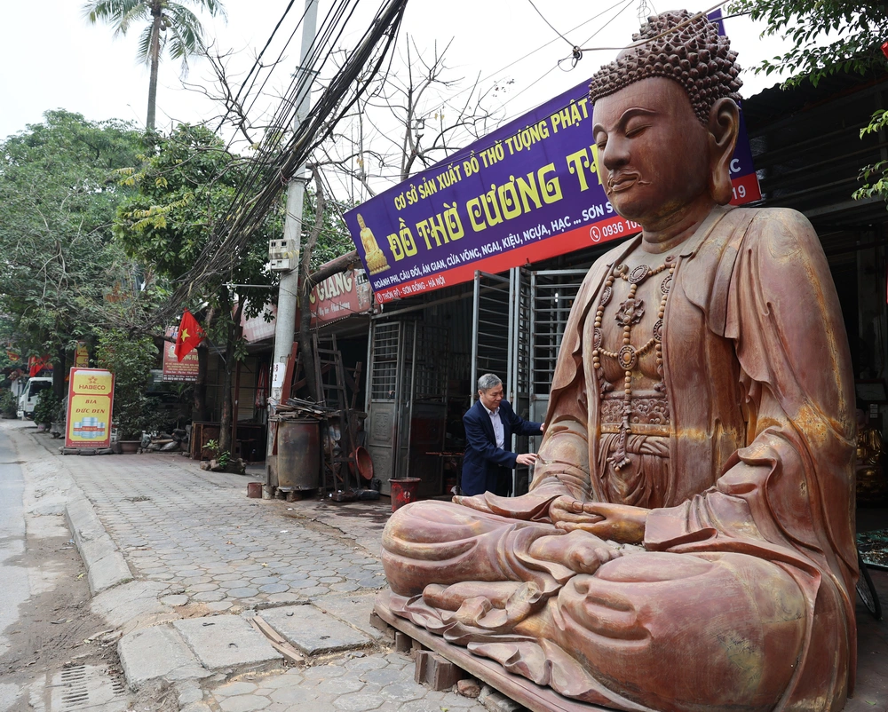 Làng nghề Sơn Đồng: Hơn nghìn năm giữ lửa nghề tạc tượng
