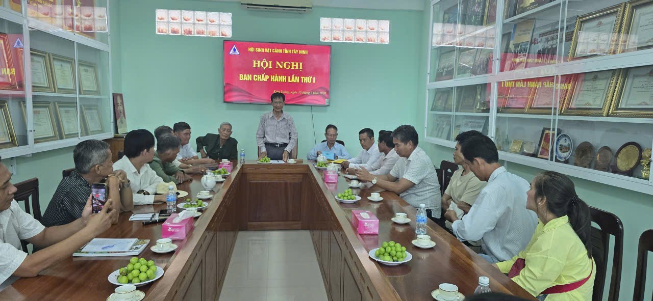 Hội Sinh vật cảnh tỉnh Tây Ninh tổ chức Hội nghị BCH lần thứ I: Quyết tâm hoàn thành thắng lợi nhiệm vụ năm 2026