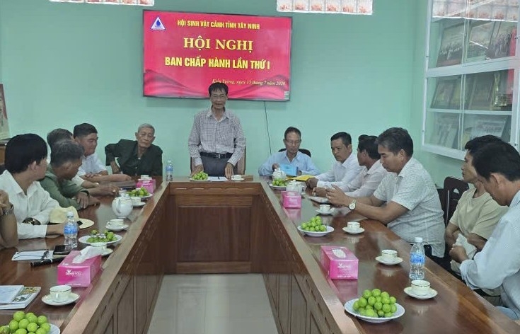 Hội Sinh vật cảnh tỉnh Tây Ninh tổ chức Hội nghị BCH lần thứ I Khu vực Vàm Cỏ Đông và Đồng Tháp Mười