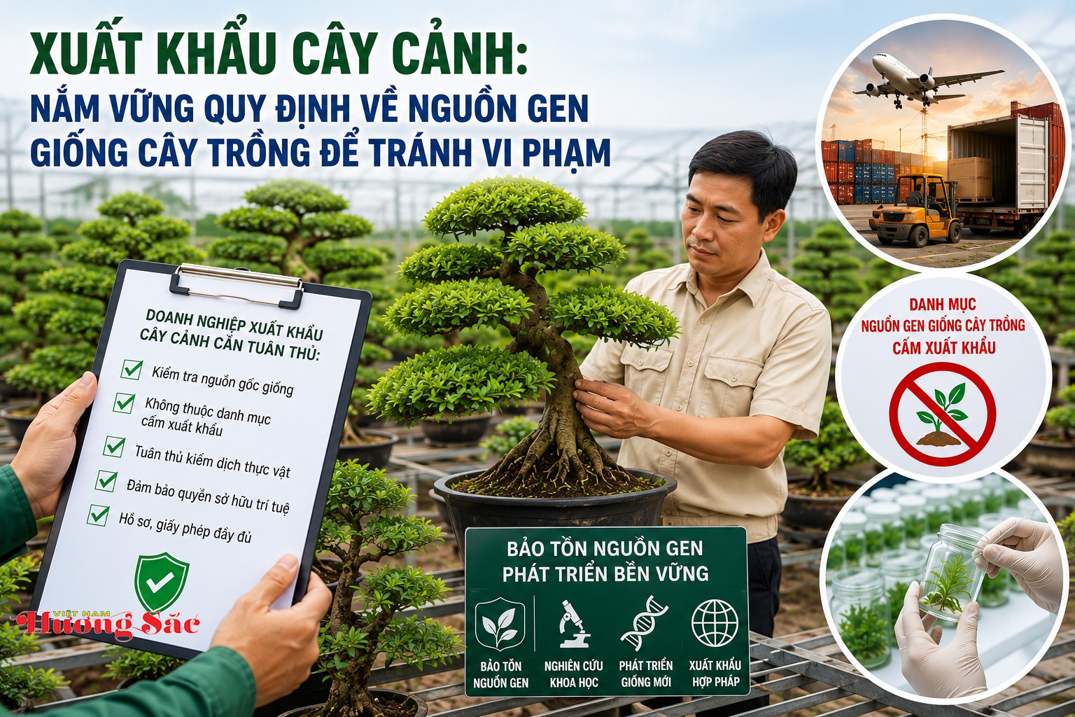 Bài 2 - Xuất khẩu cây cảnh: Nắm vững quy định về nguồn gen giống cây trồng để tránh vi phạm Bài 2 - Xuất khẩu cây cảnh: Nắm vững quy định về nguồn gen giống cây trồng để tránh vi phạm