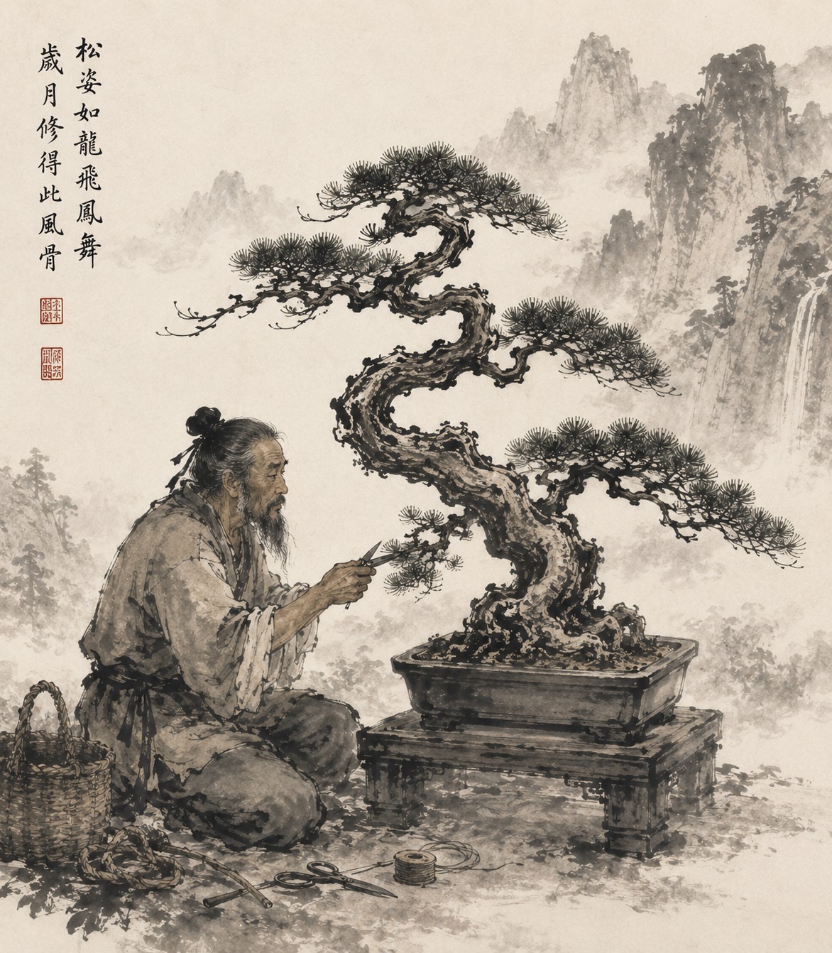 Muốn biết tâm một người, hãy nhìn cách họ chăm một gốc bonsai