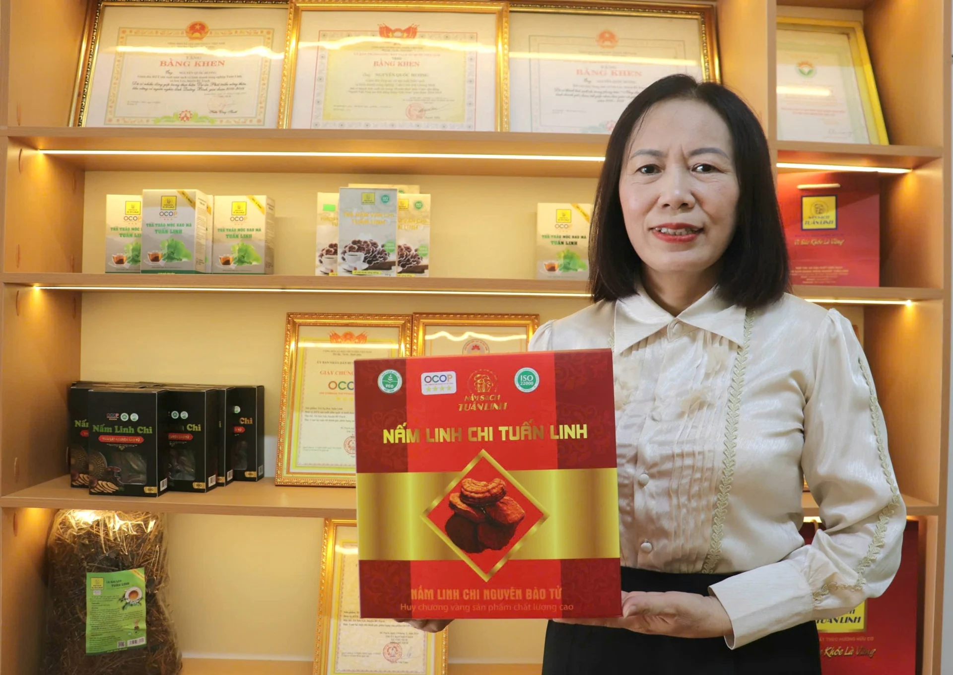 Vợ chồng Quảng Trị xây chuỗi nấm sạch từ 100m² Vợ chồng Quảng Trị xây chuỗi nấm sạch từ 100m²