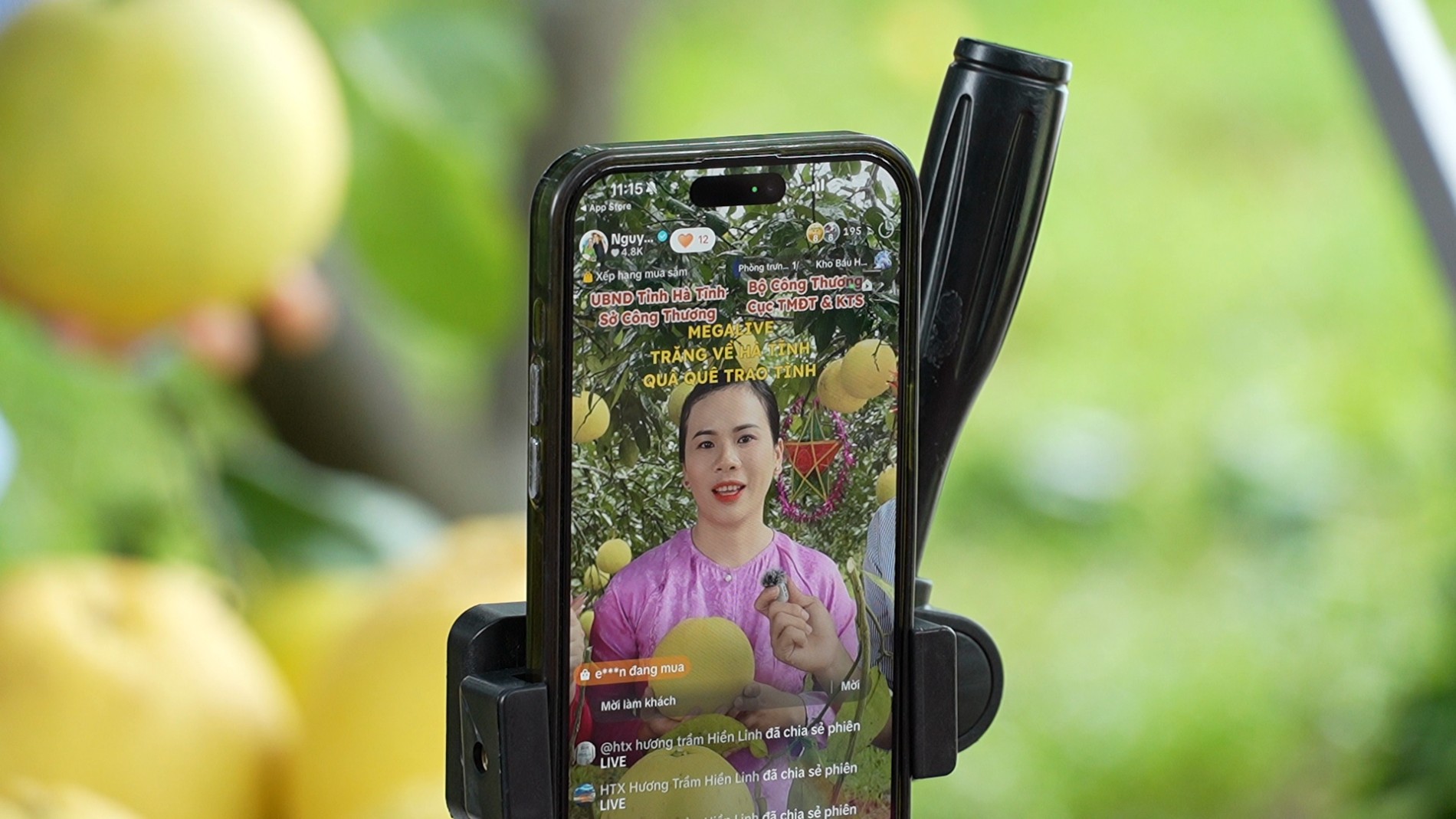 Đặc sản Hà Tĩnh tìm đầu ra mới trên nền tảng số Mega Live Đặc sản Hà Tĩnh tìm đầu ra mới trên nền tảng số Mega Live