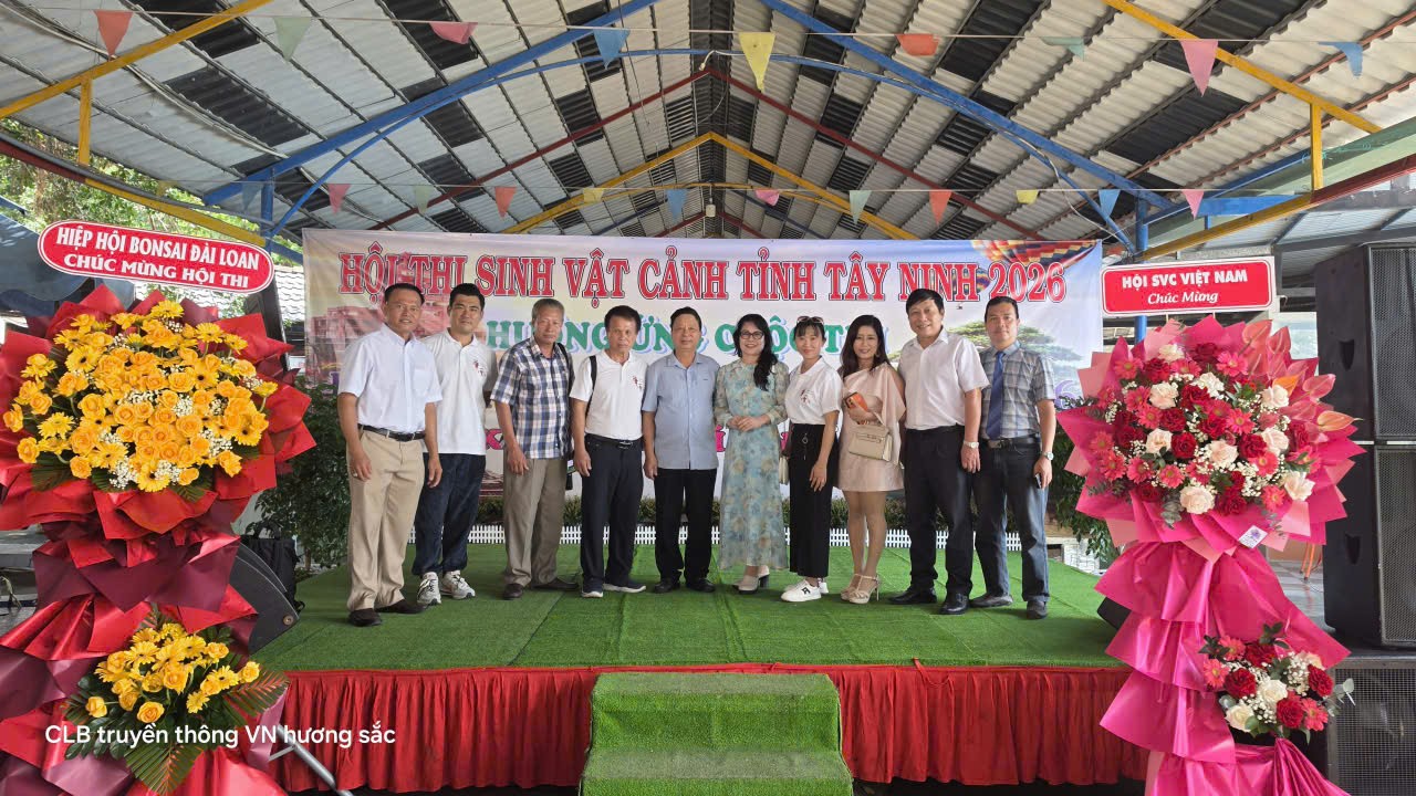 Khai mạc Hội thi Sinh vật cảnh tỉnh Tây Ninh, phát động Cuộc thi Bonsai & Suiseki Việt Nam 2026 Khai mạc Hội thi Sinh vật cảnh tỉnh Tây Ninh, phát động Cuộc thi Bonsai & Suiseki Việt Nam 2026
