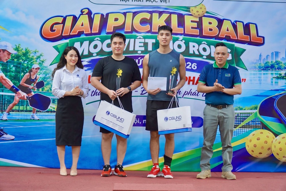Giải Pickleball Mộc Việt mở rộng lần thứ I năm 2026: Lan tỏa tinh thần “Giao lưu - Đoàn kết - Phát triển” Giải Pickleball Mộc Việt mở rộng lần thứ I năm 2026: Lan tỏa tinh thần “Giao lưu - Đoàn kết - Phát triển”