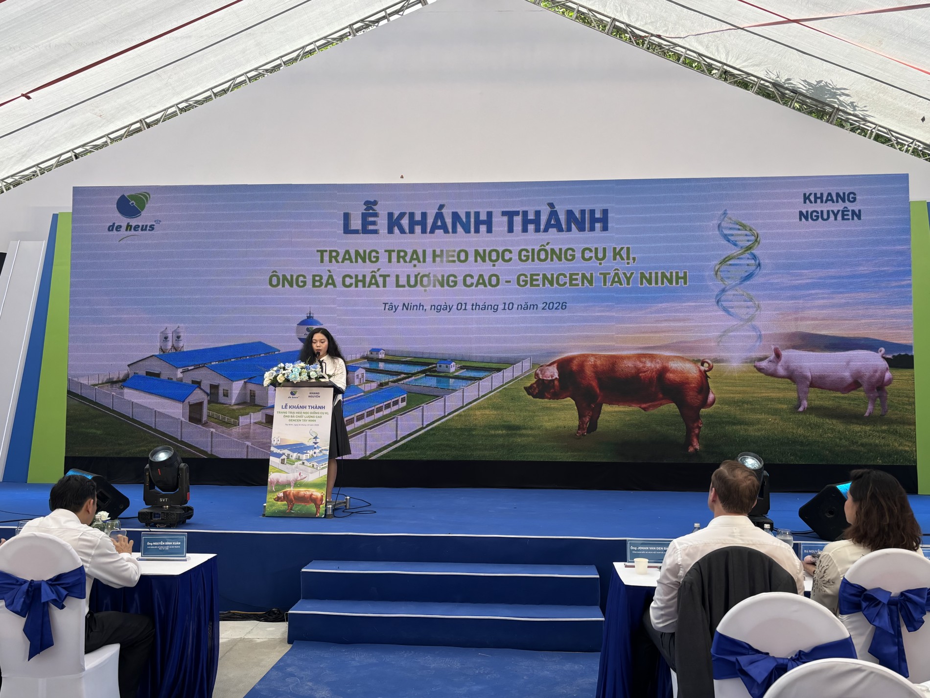 Tập đoàn De Heus khánh thành trang trại heo nọc giống GenCen Tây Ninh, hướng tới chăn nuôi bền vững Tập đoàn De Heus khánh thành trang trại heo nọc giống GenCen Tây Ninh, hướng tới chăn nuôi bền vững