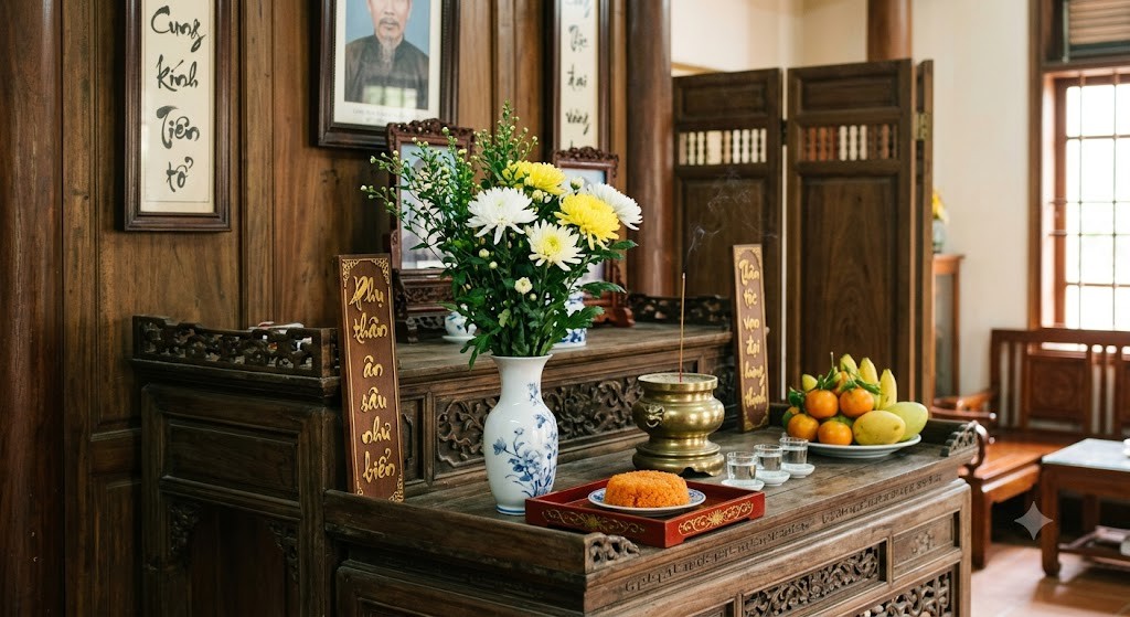 Đừng cắm hoa bàn thờ tùy tiện: Những lưu ý quan trọng để không làm mất đi sự trang nghiêm
