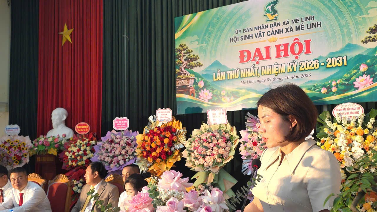 Hội Sinh vật cảnh xã Mê Linh tổ chức Đại hội lần thứ I, nhiệm kỳ 2026-2031