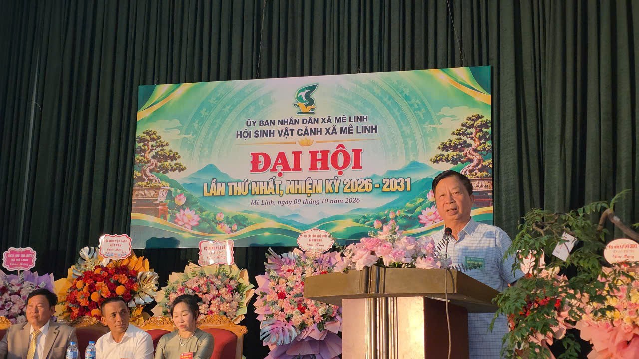 Hội Sinh vật cảnh xã Mê Linh tổ chức Đại hội lần thứ I, nhiệm kỳ 2026-2031