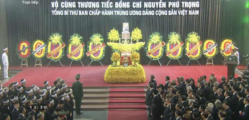 Cố Tổng Bí thư Nguyễn Phú Trọng yên nghỉ tại nghĩa trang Mai Dịch